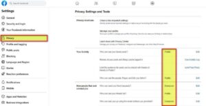 How to secure your Facebook account-10 Step by Step procedures image settings1