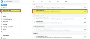 How to secure your Facebook account-10 Step by Step procedures image settings3