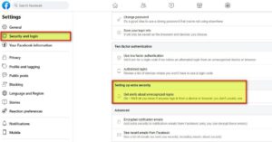 How to secure your Facebook account-10 Step by Step procedures image settings8